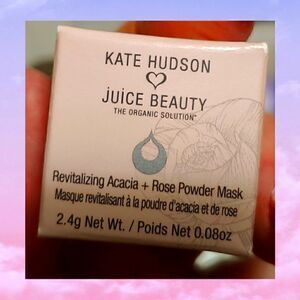 Kate Hudson & Juice Beauty Rose Powder Mask 2.4 grams NWOT TRAVEL SIZE